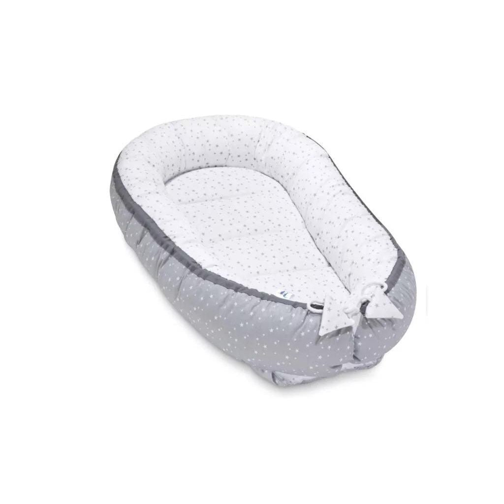 Babafészek és pólya szett - Grey Galaxy - pamut