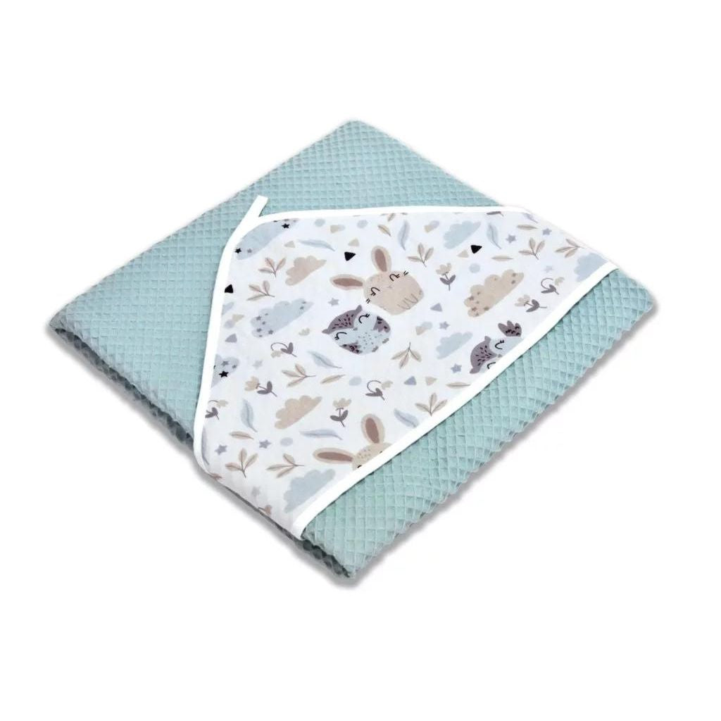 Fürdőszett: kapucnis törölköző és 2 kis törölköző - Forest Friends