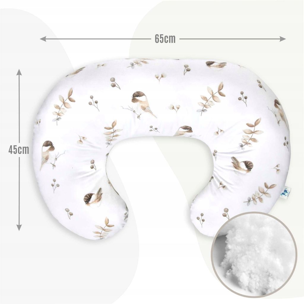 Kifli szoptatós párna - Eledreams Pink - pamut/velvet