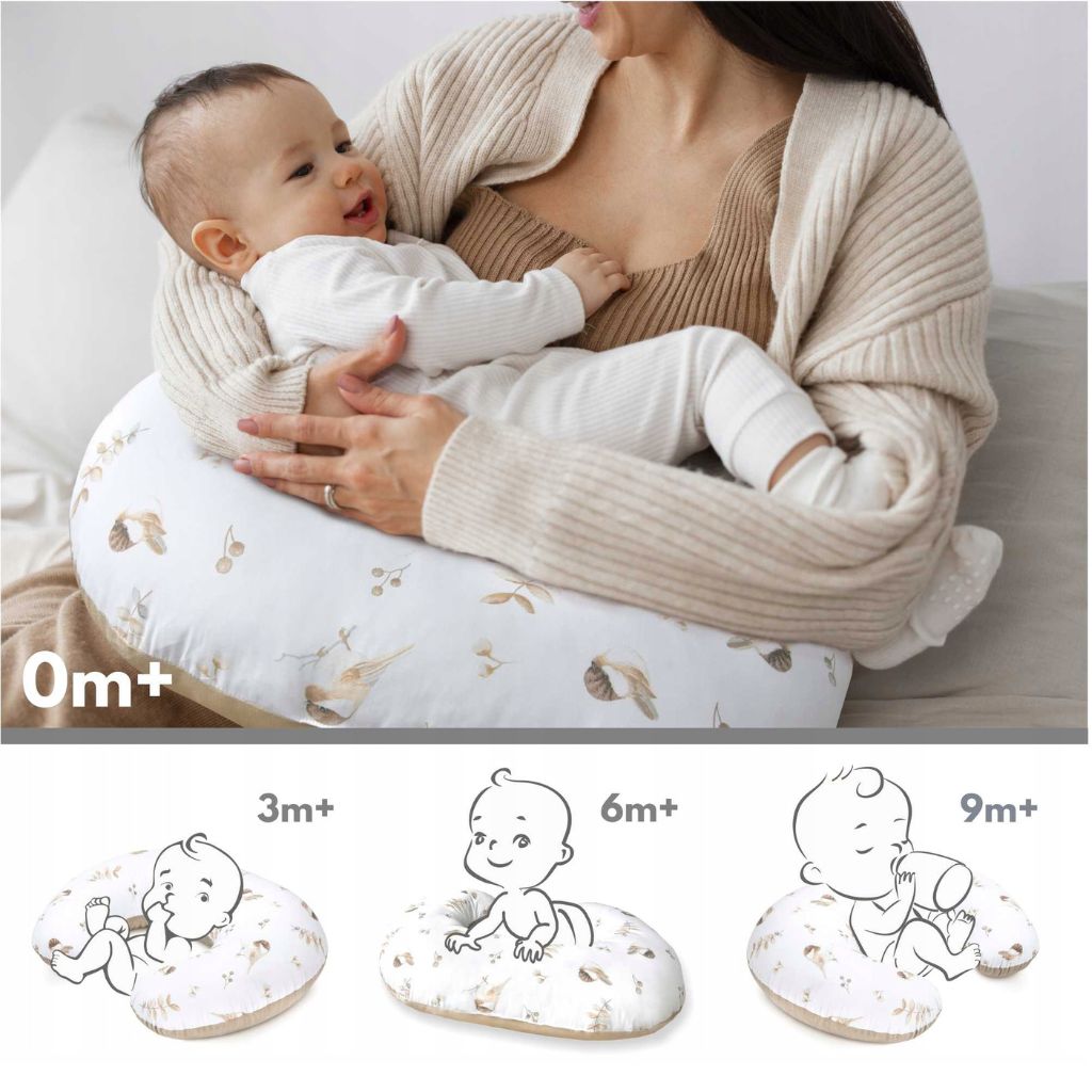 Kifli szoptatós párna - Afrimals - pamut/velvet