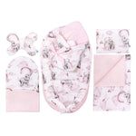 Baba szett 6 az 1-ben - Eledreams Pink - pamut