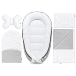 Baba szett 5 az 1-ben - Grey Galaxy - pamut/velvet