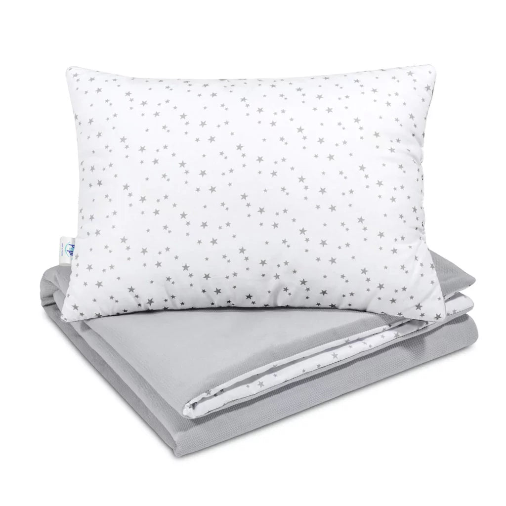 Szett 30×40-ös párna és 75×100-ös takaró – Grey Galaxy – pamut/velvet