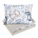 Szett 30×40-ös párna és 75×100-ös takaró – Safari cappucino – pamut/velvet