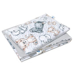 Szett 25x35-ös párna és 55x75-ös takaró – Safari – pamut/velvet