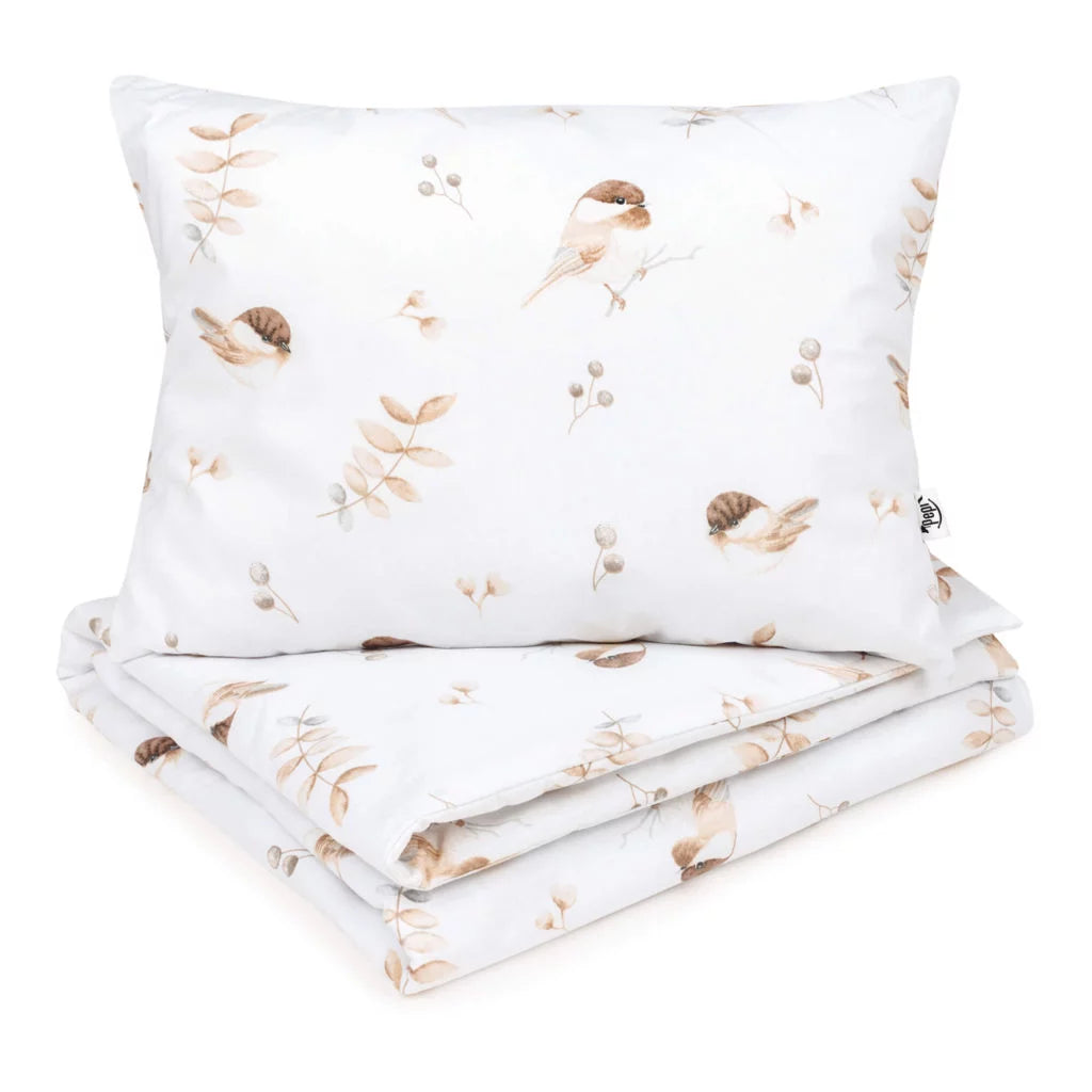Szett 30×40-ös párna és 75×100-ös takaró – Lovely Bird – pamut