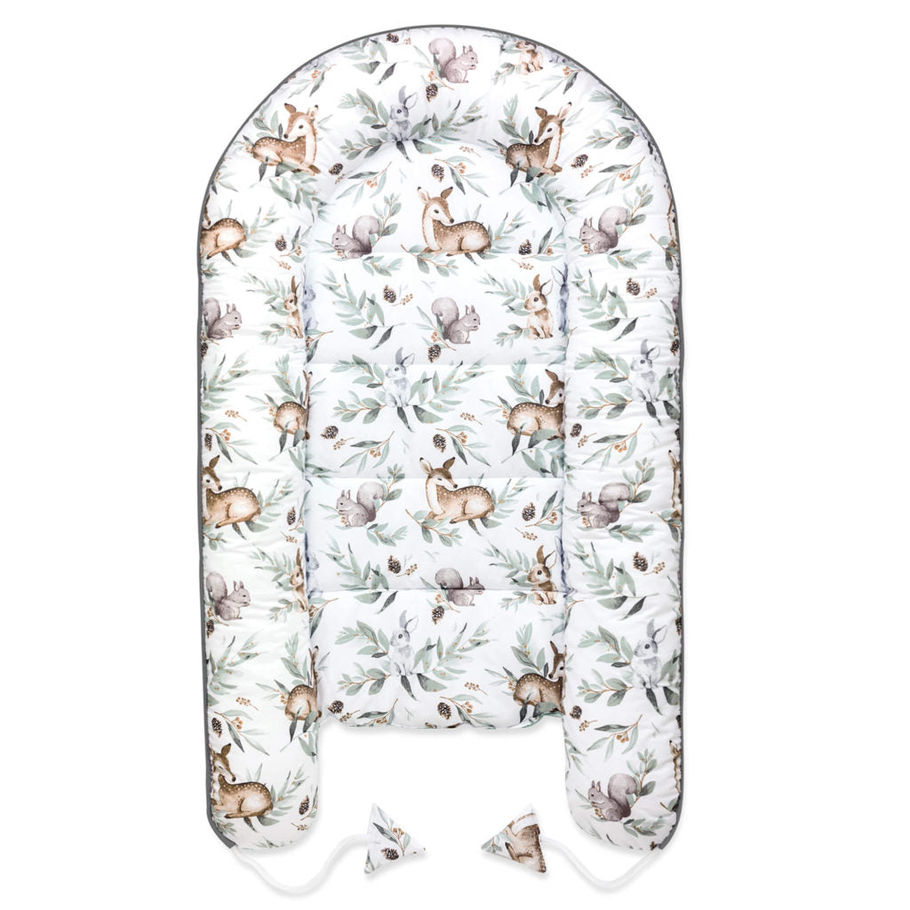 Babafészek - Green Groove - pamut/velvet