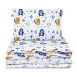 Gyermek ágyneműgarnitúra - 100×135 paplanhuzat és 40×60 párnahuzat pamut - Blue Bear