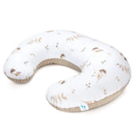 Kifli szoptatós párna - Lovely Bird cappucino - pamut/velvet