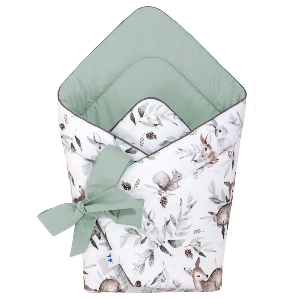 Pólya/takaró - Green Groove Sage - pamut