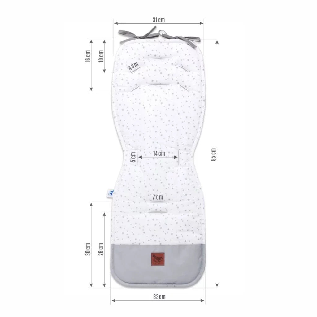 Babakocsi betét - Afrimals - pamut/velvet