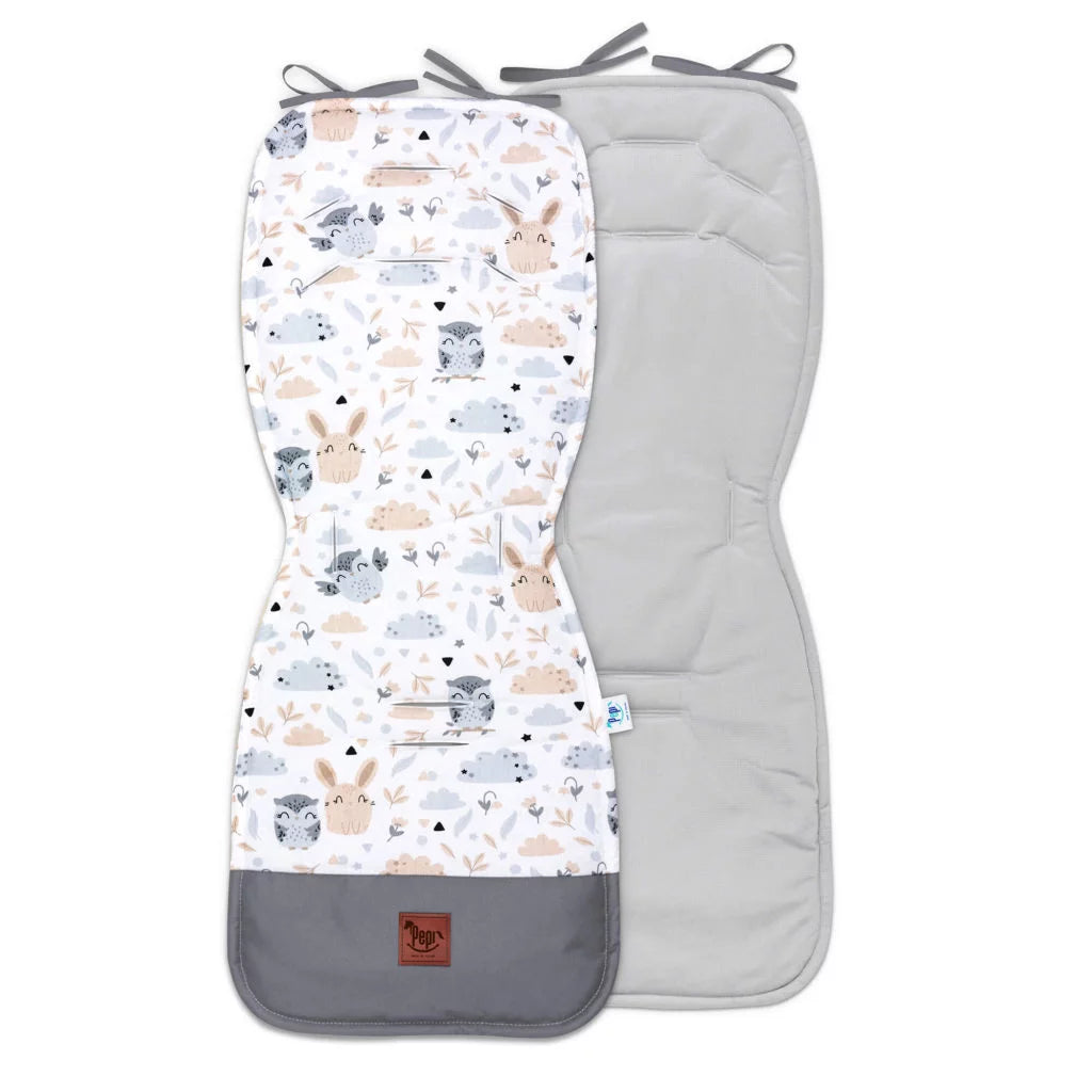 Babakocsi betét 5az1-ben szett - Forest Friends - pamut/velvet