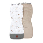 Babakocsi betét - Lovely Bird cappucino - pamut/velvet