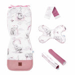 Babakocsi betét 5az1-ben szett - Eledreams Pink - pamut/velvet