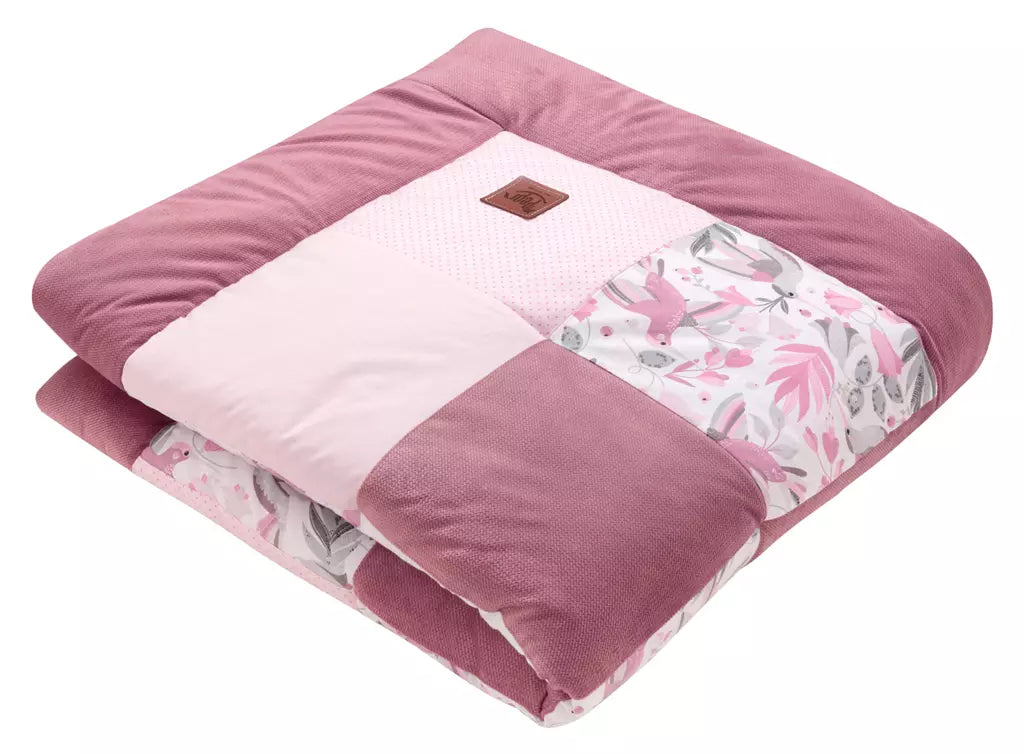 Játszószőnyeg PATCHWORK - Hummingbird Old Rosa