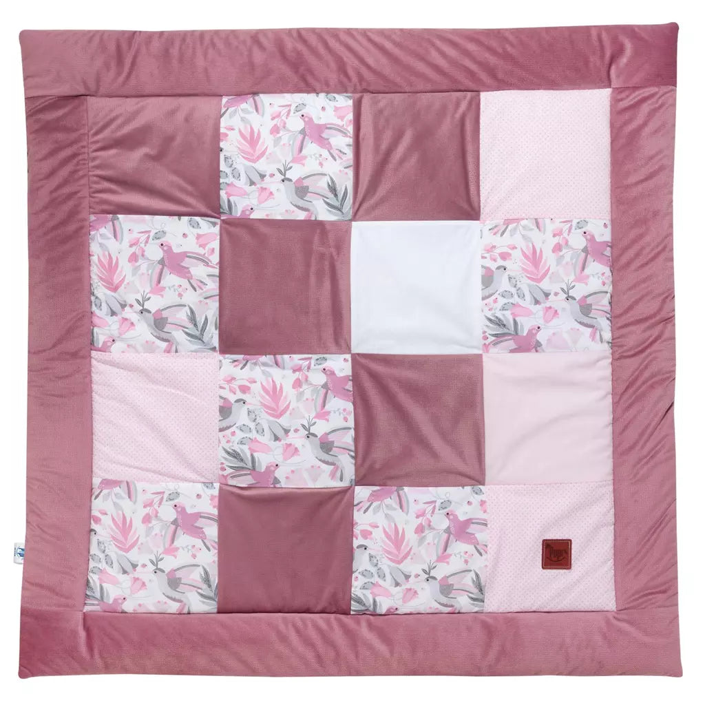 Játszószőnyeg PATCHWORK - Hummingbird Old Rosa
