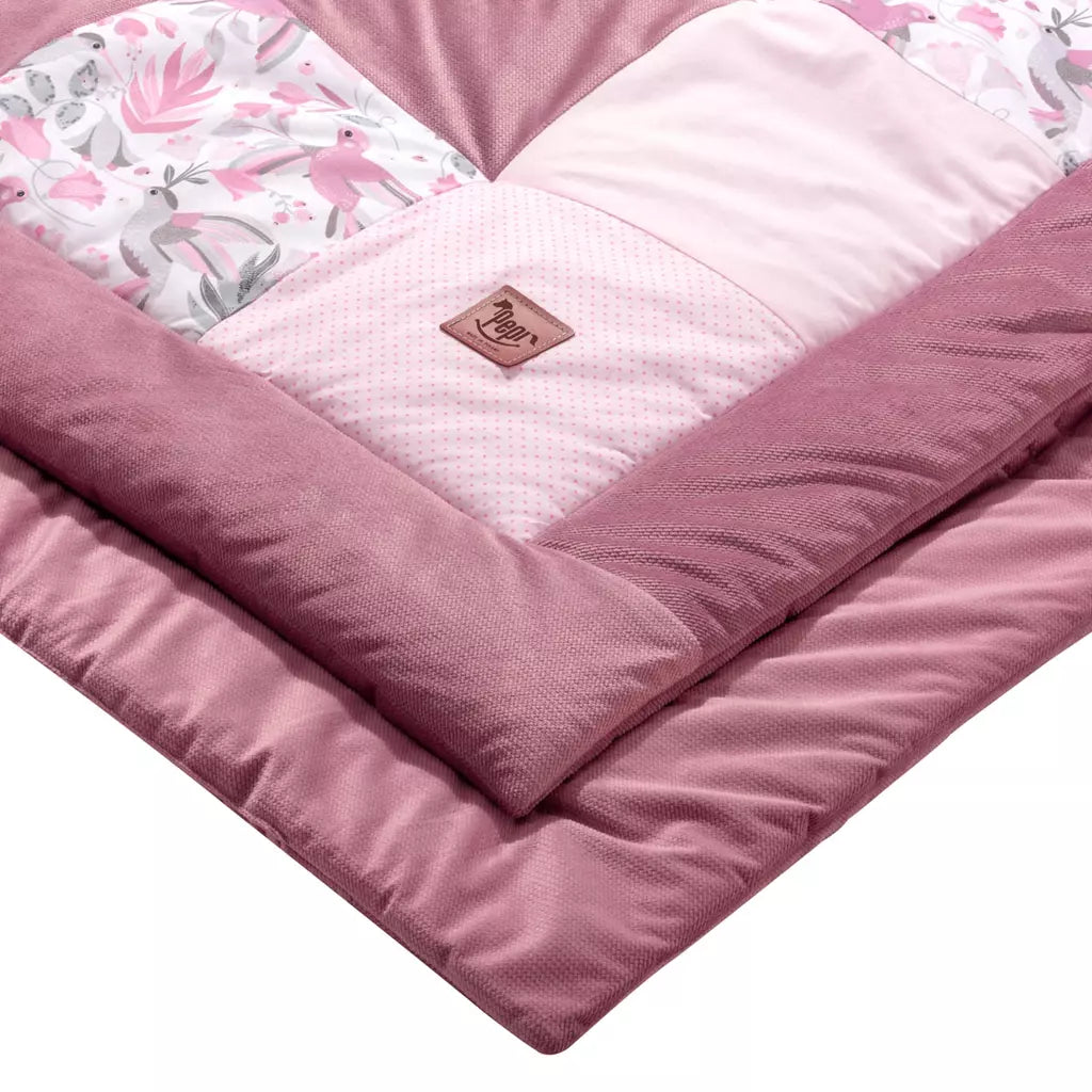 Játszószőnyeg PATCHWORK - Hummingbird Old Rosa