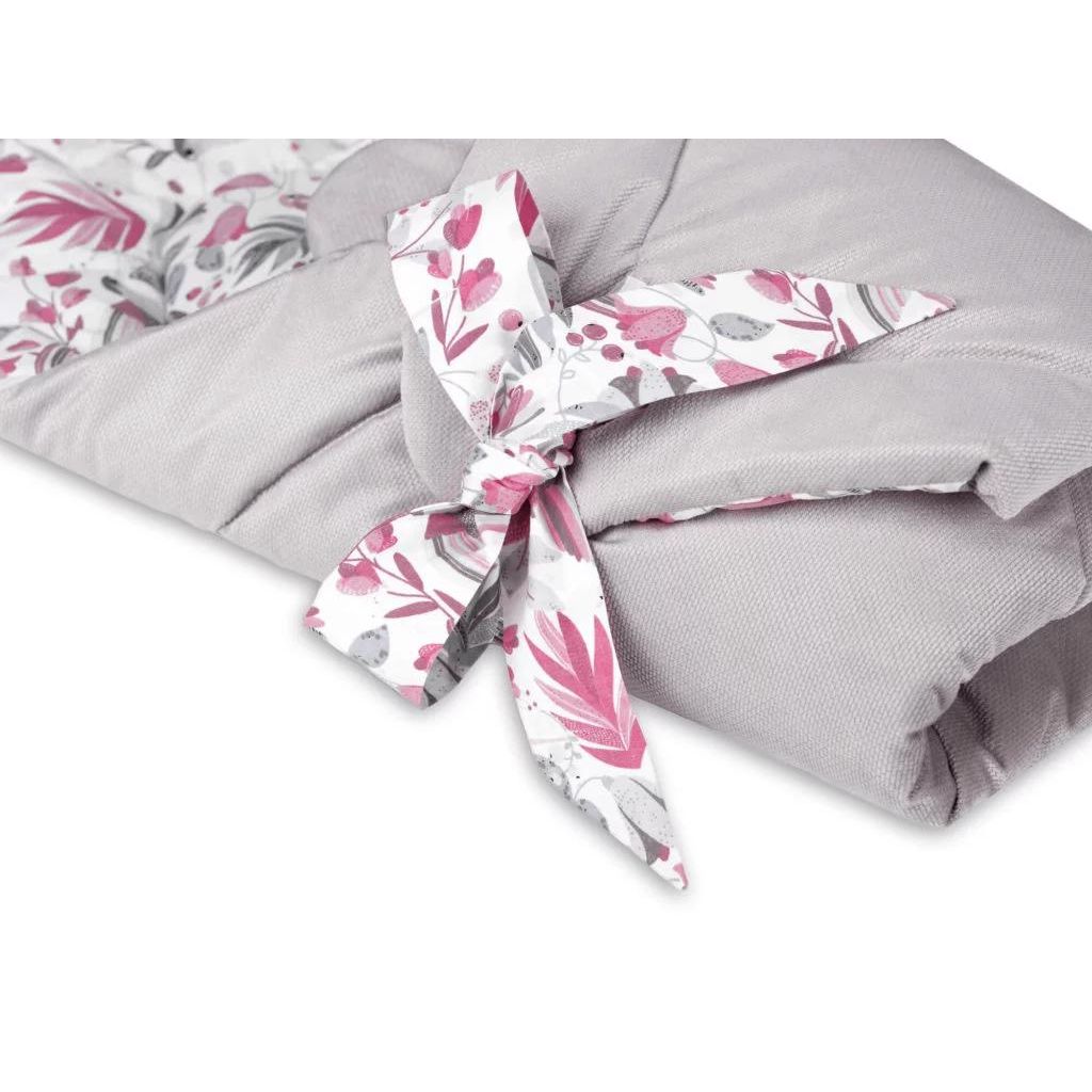 Pólya/takaró - Hummingbird grey - pamut/velvet