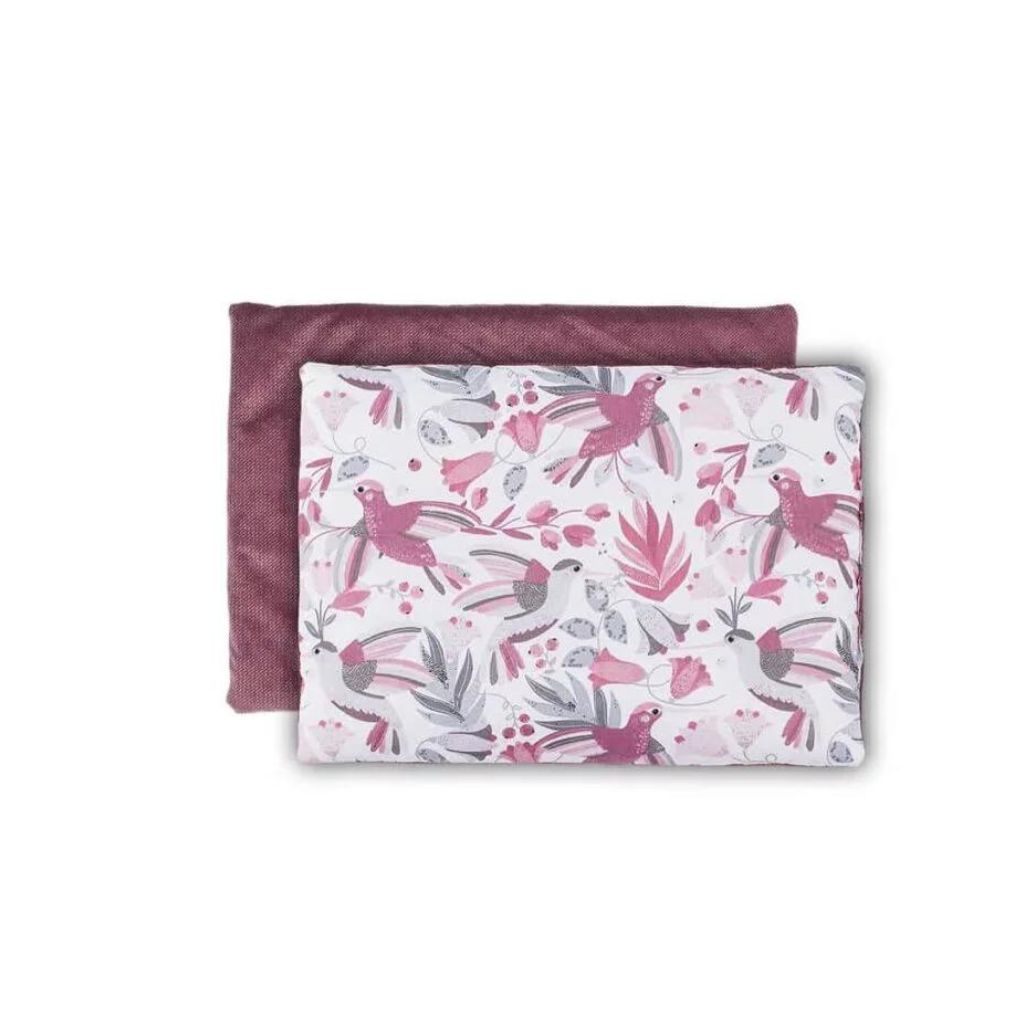 Szett 25x35-ös párna és 55x75-ös takaró – Hummingbird old rosa – pamut/velvet