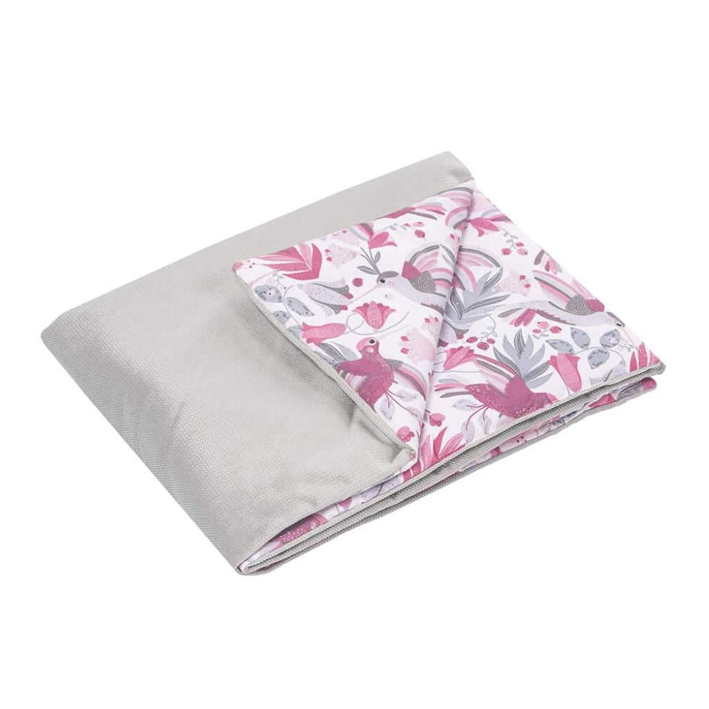 Szett 25x35-ös párna és 55x75-ös takaró – Hummingbird grey – pamut/velvet