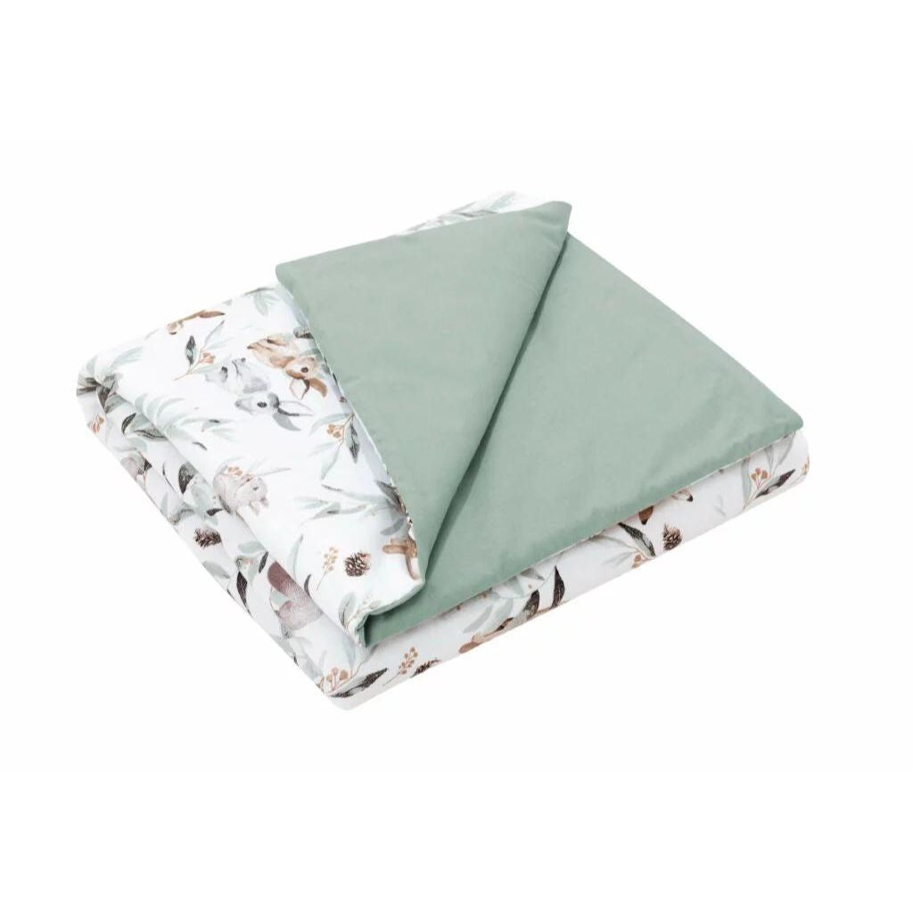 Szett 30×40-ös párna és 75×100-ös takaró – Green Groove Sage – pamut