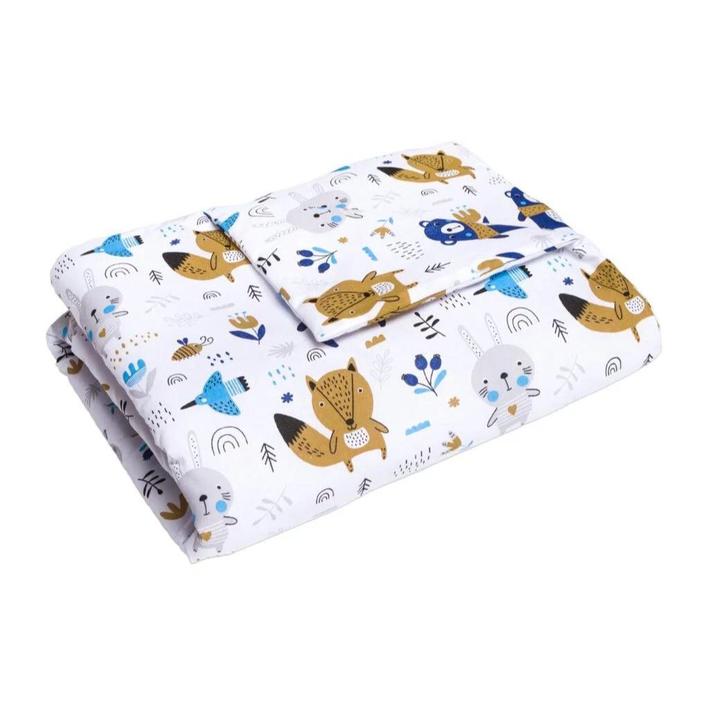 Szett 30×40-ös párna és 75×100-ös takaró – Blue Bear – pamut