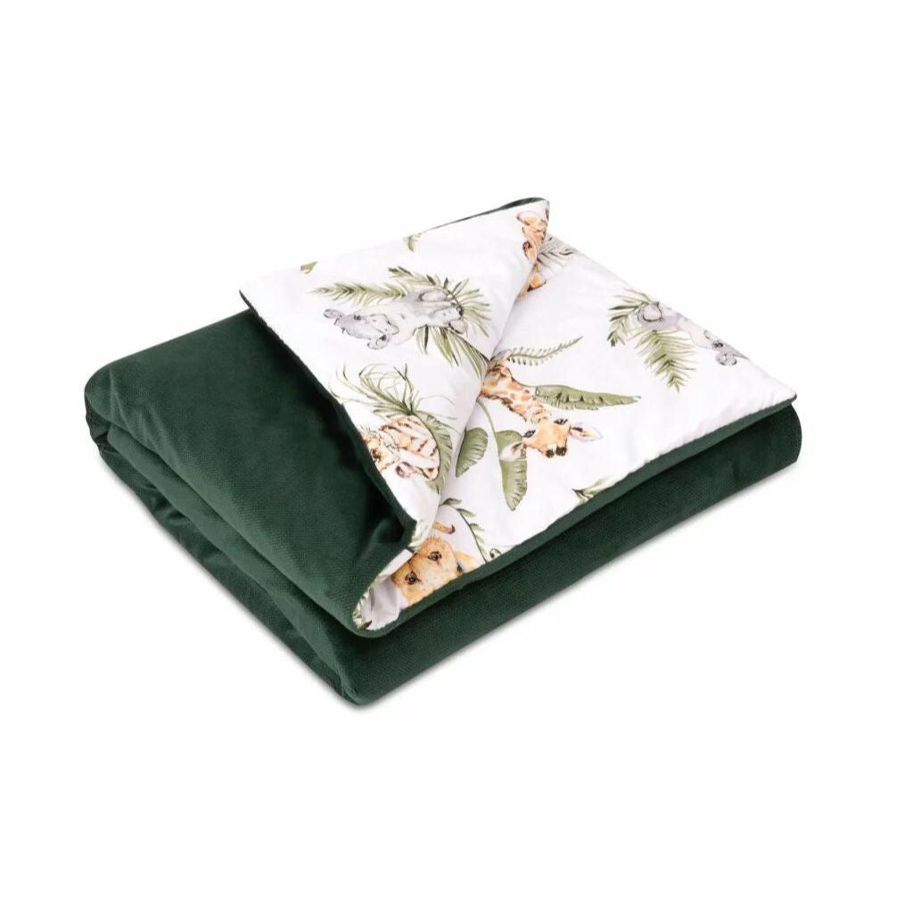 Szett 30×40-ös párna és 75×100-ös takaró – Afrimals – pamut/velvet