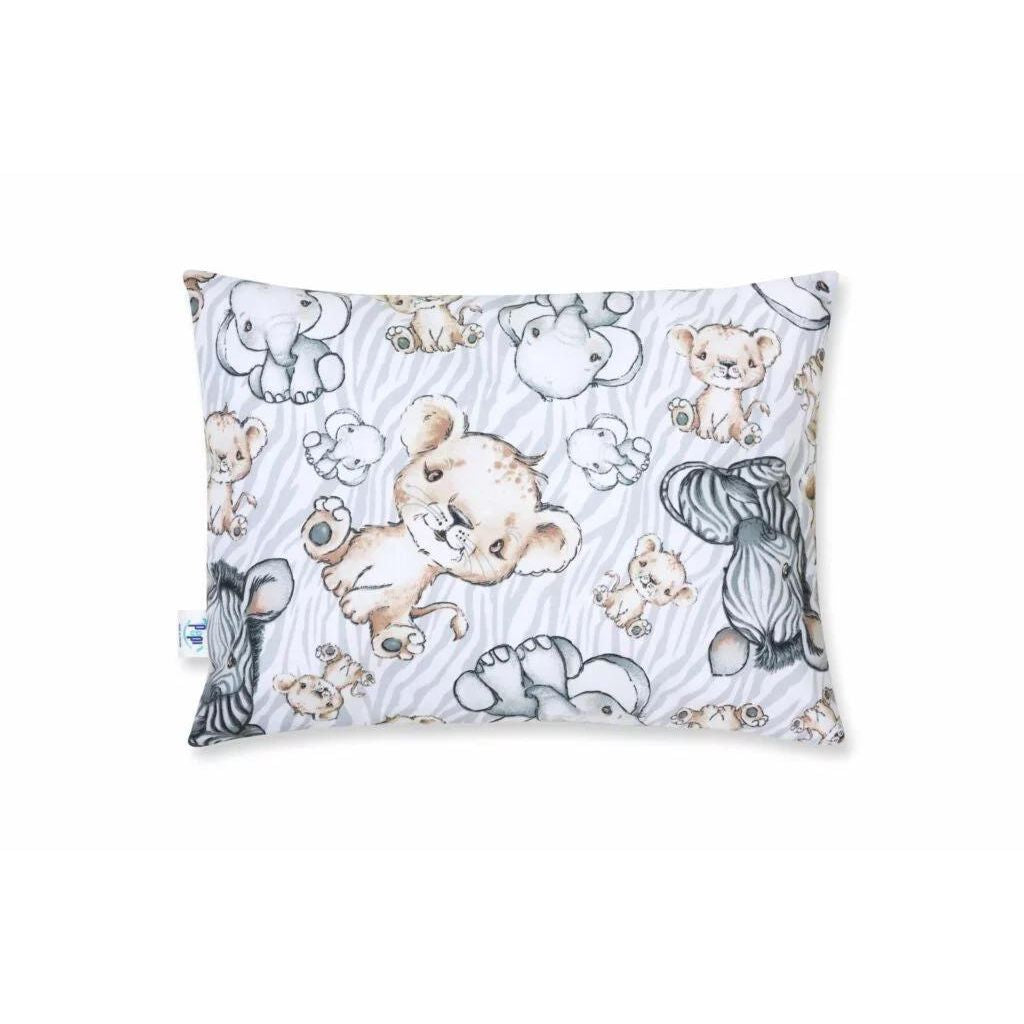 Szett 30×40-ös párna és 75×100-ös takaró – Safari cappucino – pamut/velvet