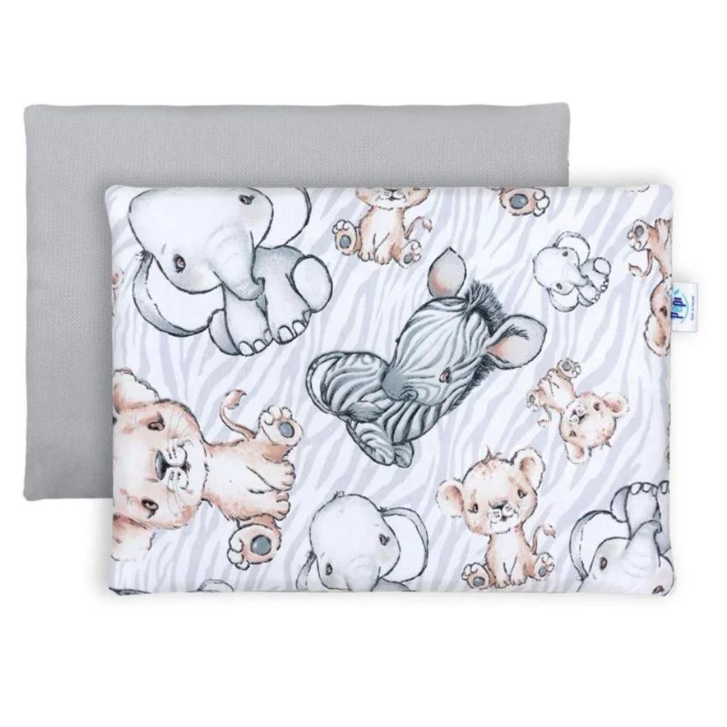 Lapos párna 25×35 - Safari grey - pamut/velvet
