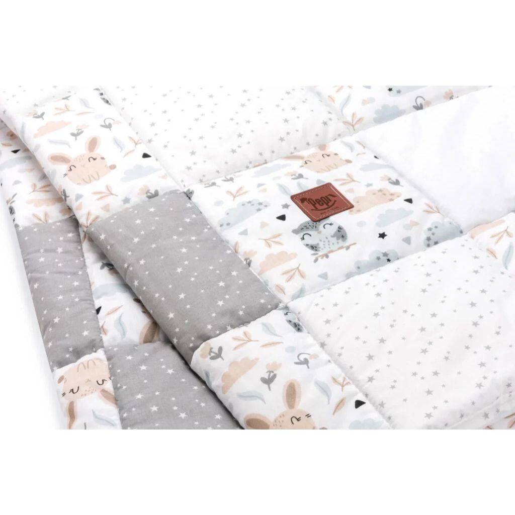 Paplan PATCHWORK 100x140 - Forest Friends - pamut