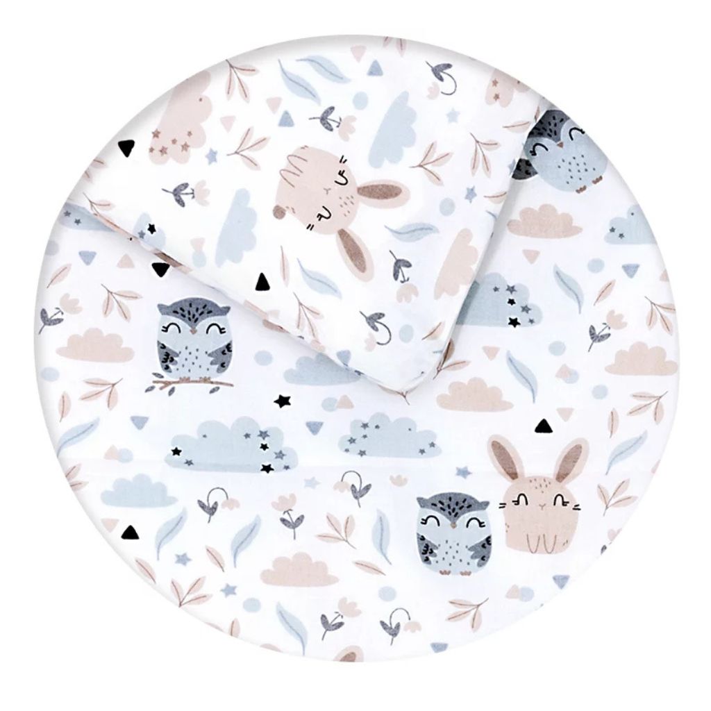Párnahuzat patchwork 60×40 - Forest Friends - pamut