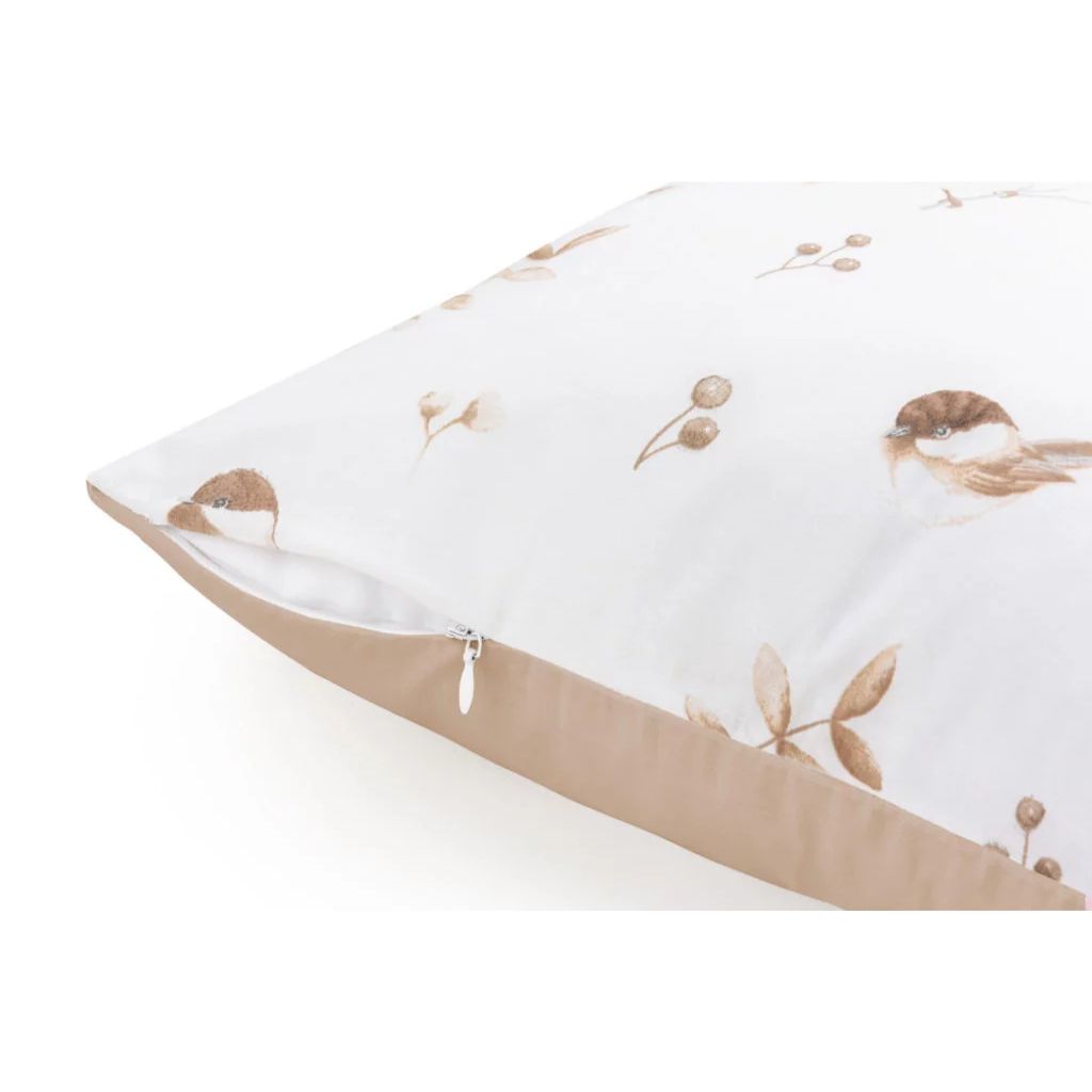 Párnahuzat 60×40 - Lovely Bird cappucino - pamut