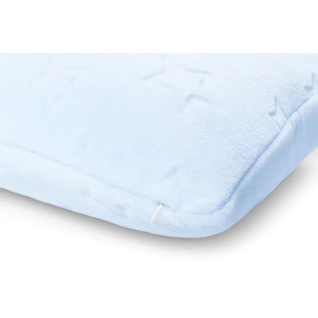 Csillagos párnahuzat 50×50 - blue baby - plüss