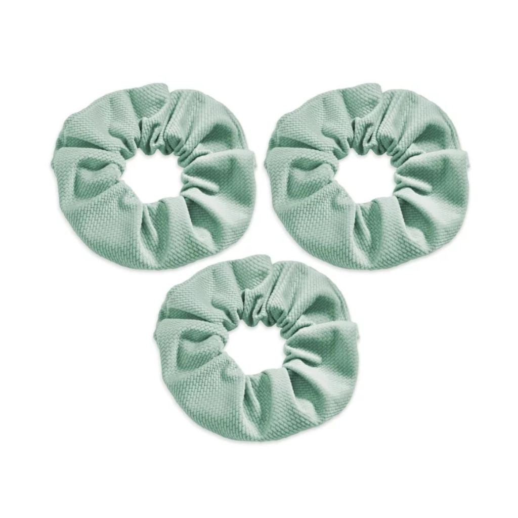 Velvet Scrunchie hajgumi - light green