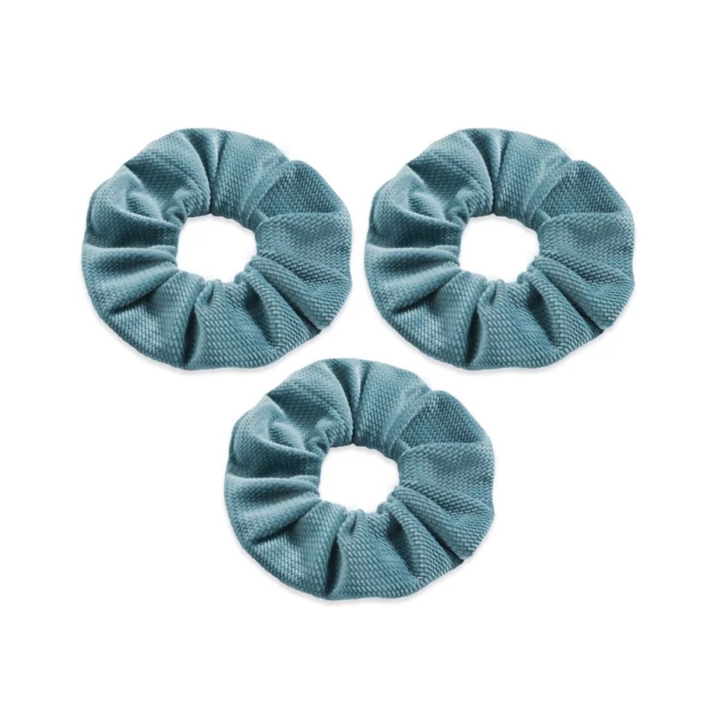 Velvet Scrunchie hajgumi - emerald
