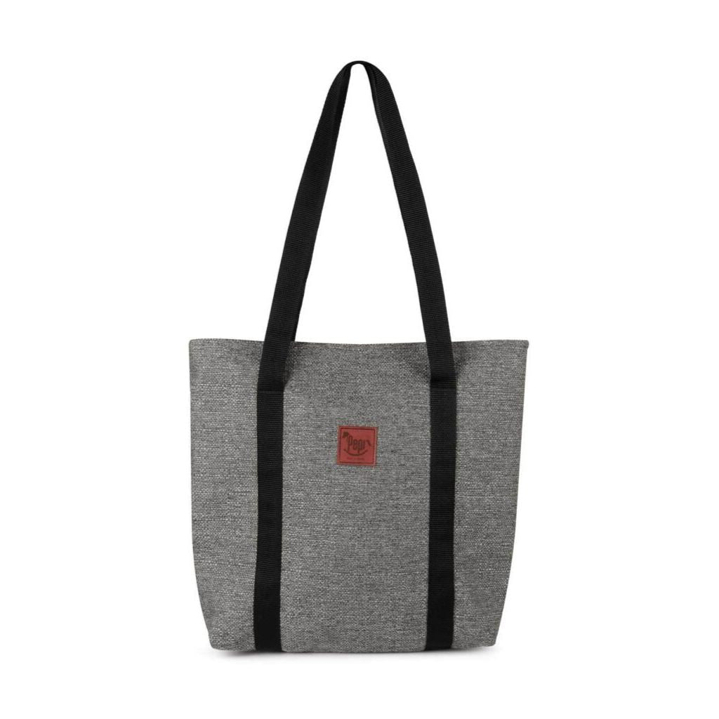 Shopper táska cipzárral - mocca linen