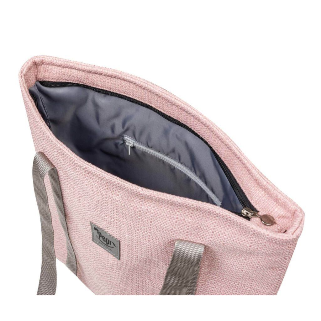 Shopper táska cipzárral - rose linen