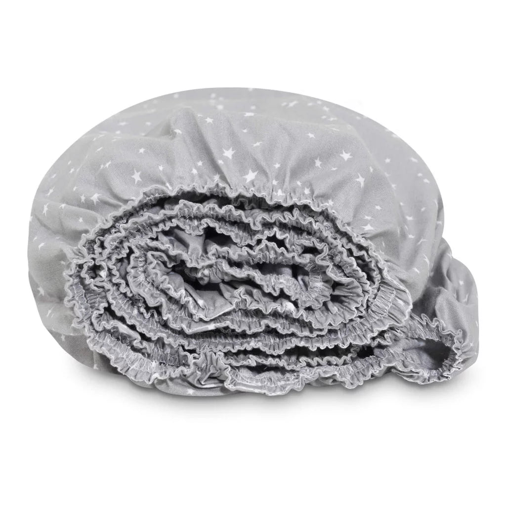 Lepedő pamut kiságyba gumis 60x120 - White Galaxy