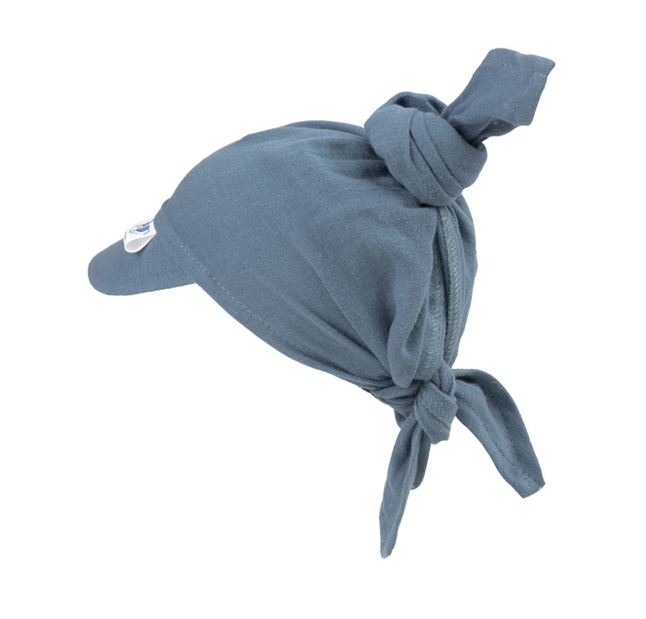 PREMIUM muszlin kendő napellenzővel M – blue