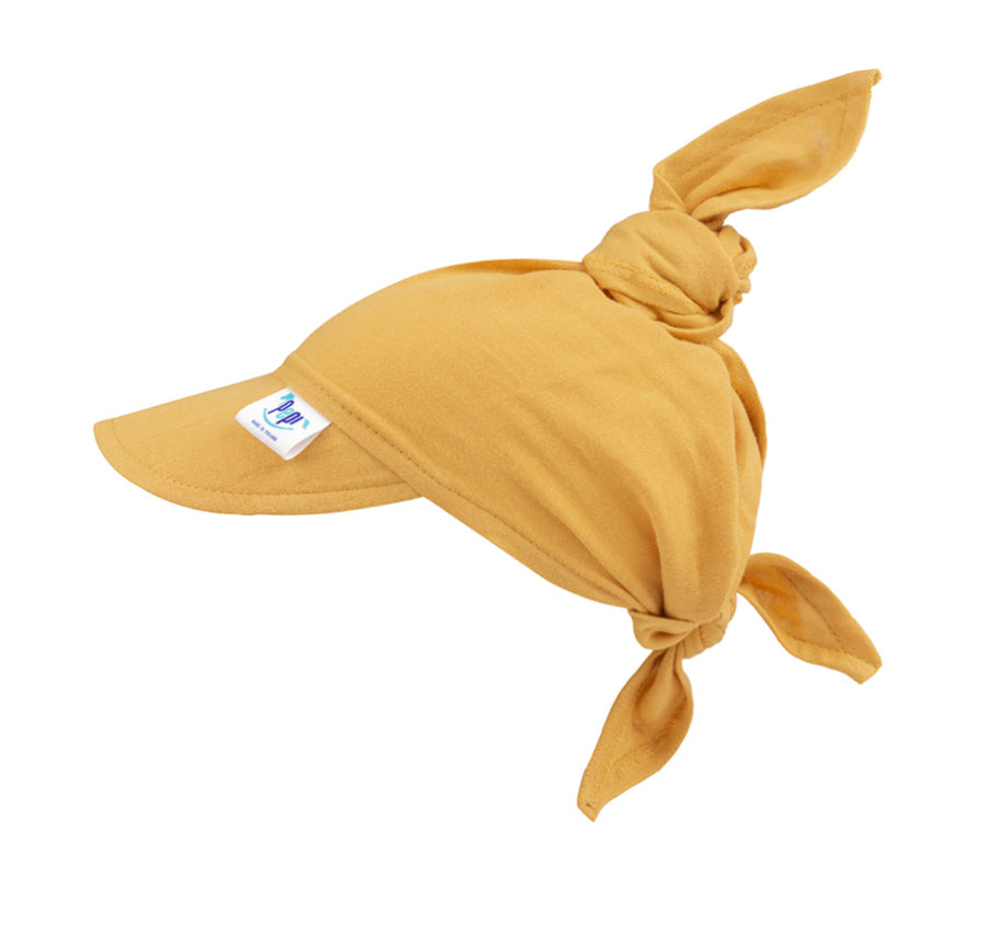 PREMIUM muszlin kendő napellenzővel S – yellow