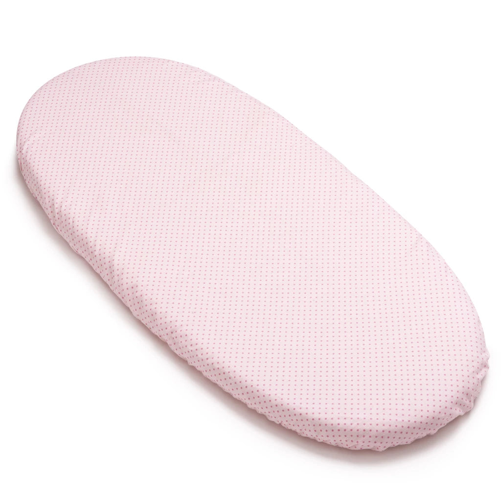 Lepedő mózeskosárba gumis - Dots Pink