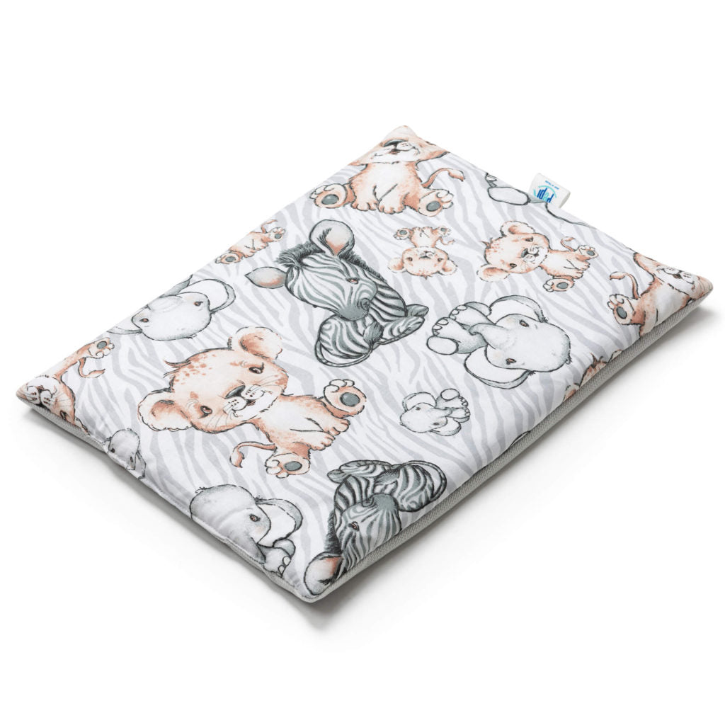 Lapos párna 30×40 - Safari grey - pamut/velvet