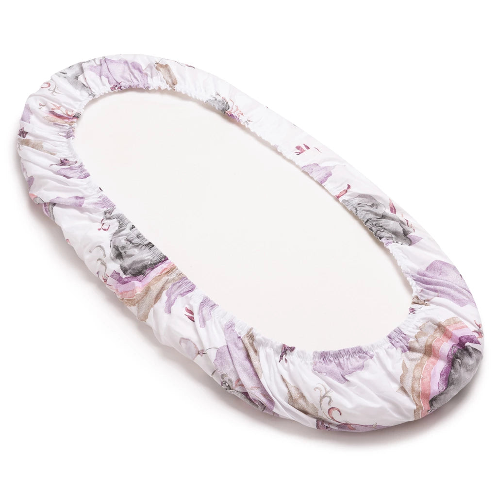 Lepedő mózeskosárba gumis - Eledreams Pink