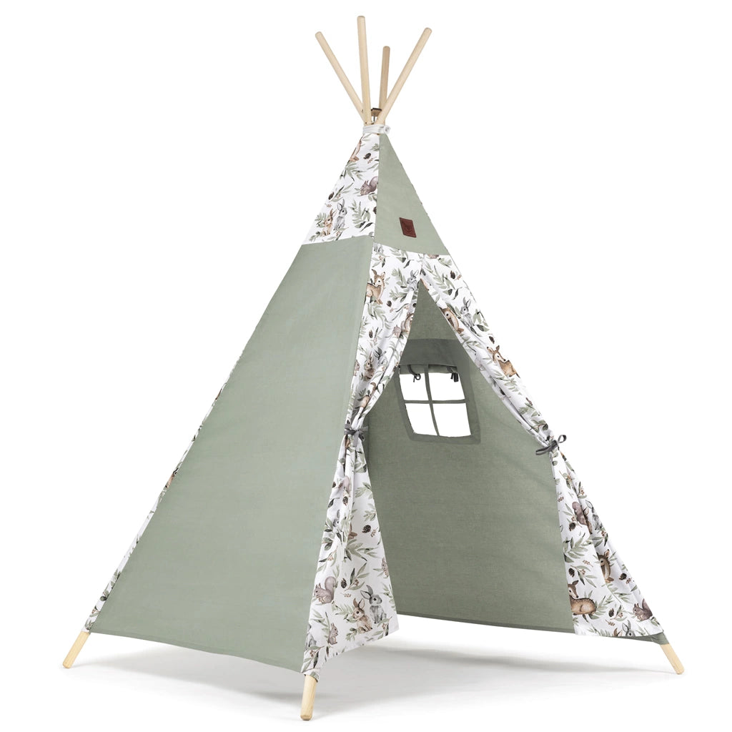 Sátor TIPI gyerekeknek Wigwam ablakkal - Green Groove + AJÁNDÉK stabilizátor