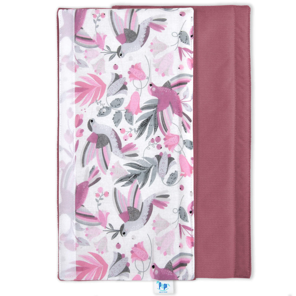 Védő a sportbabakocsi karfájára - Hummingbird old rosa - pamut/velvet