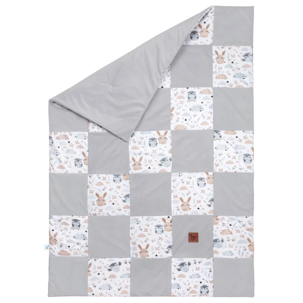 Paplan PATCHWORK 100x140 - Forest Friends - pamut/velvet
