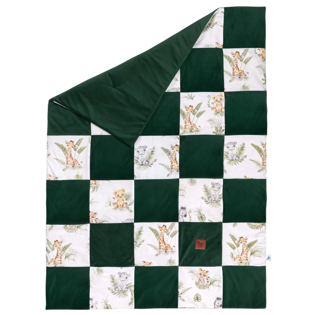 Paplan PATCHWORK 100x140 - Afrimals - pamut/velvet