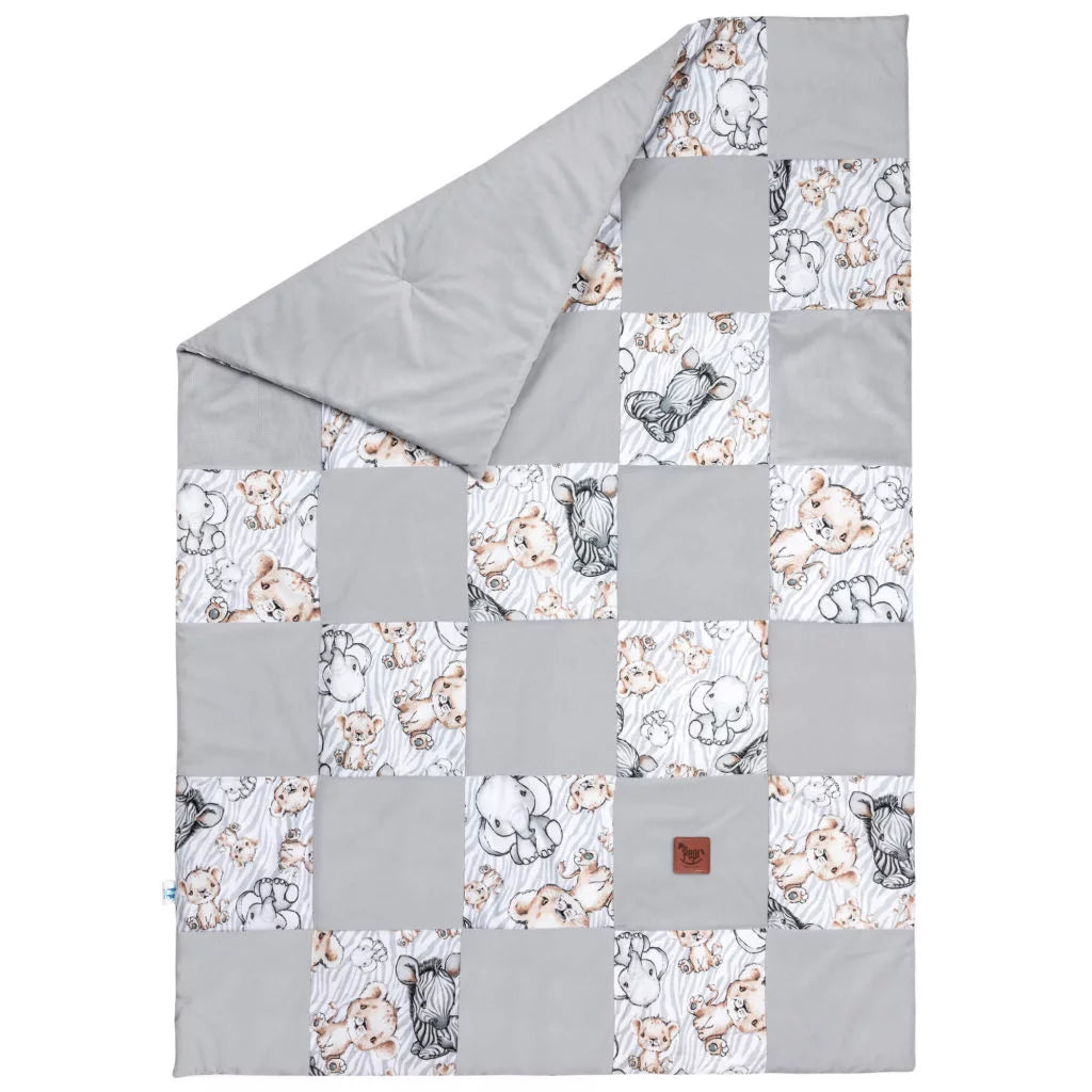 Paplan PATCHWORK 100x140 - Safari - pamut/velvet