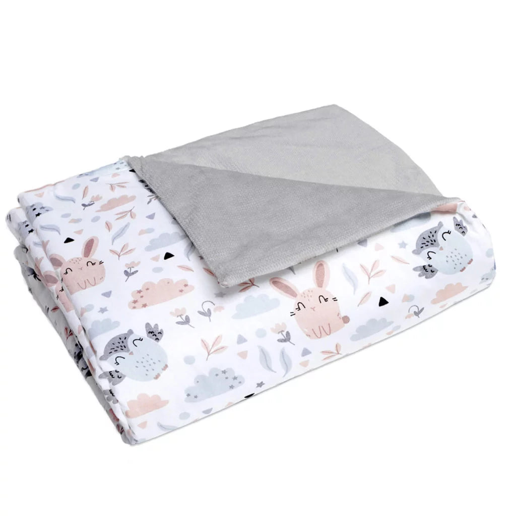 Paplan 100x135 - Forest Friends - pamut/velvet