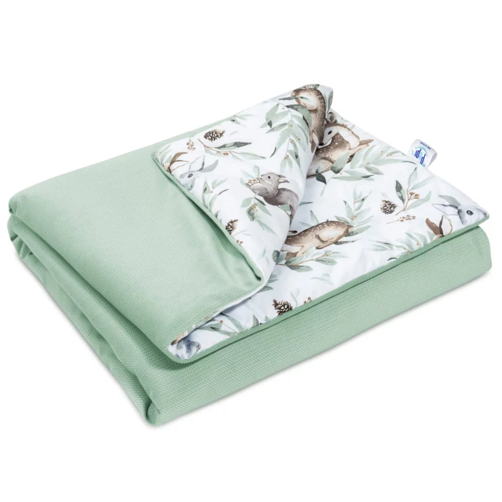 Paplan 100x135 - Green Groove - pamut/velvet